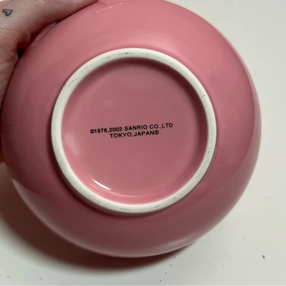 Vintage Y2K 2000s Mcbling Sanrio hello kitty rice bowl